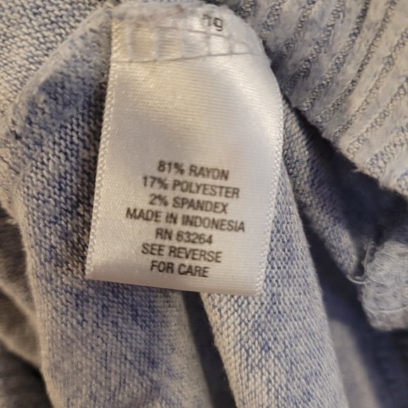 SUNDAY GREY LONG SLEEVE KNIT HOODIE SIZE L - Picture 5 of 9